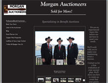 Tablet Screenshot of morganauctioneers.com